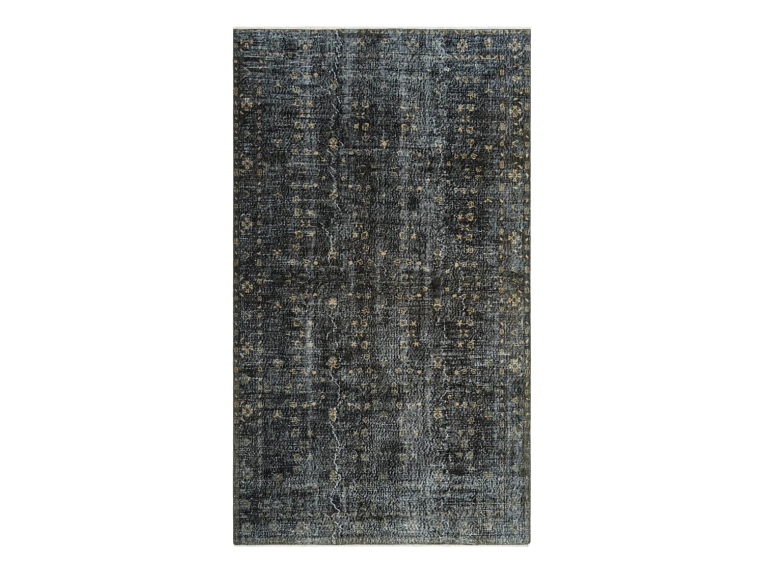 Tapis de laine 170x300 noir Ultra Vintage
