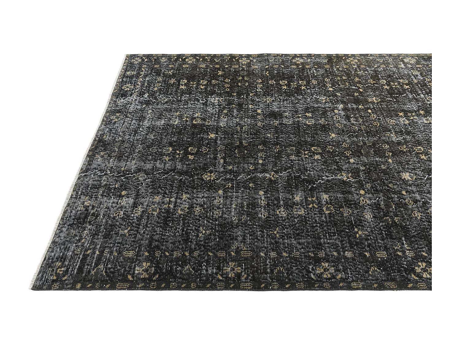 Tapis de laine 170x300 noir Ultra Vintage
