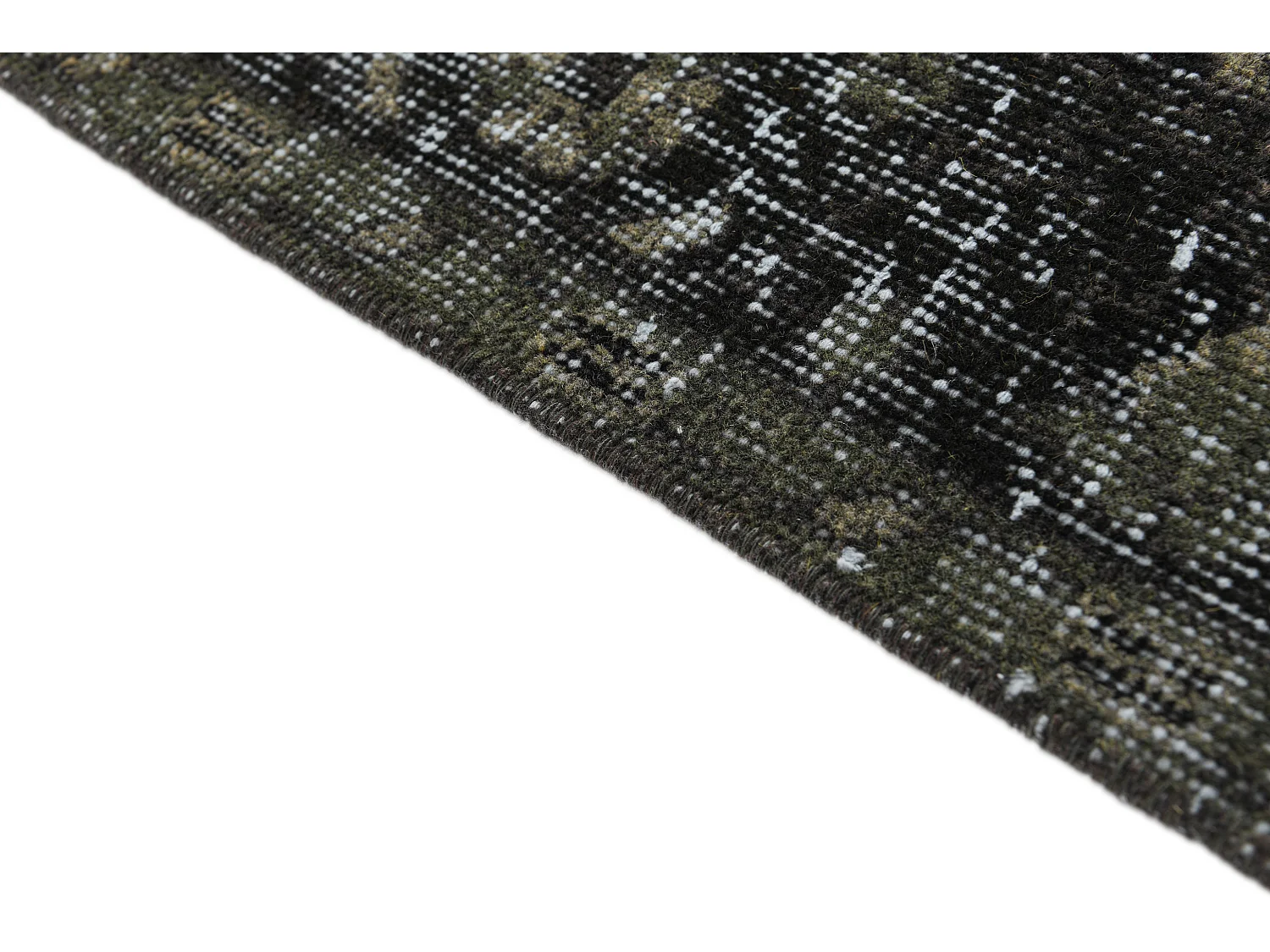 Tapis de laine 170x300 noir Ultra Vintage