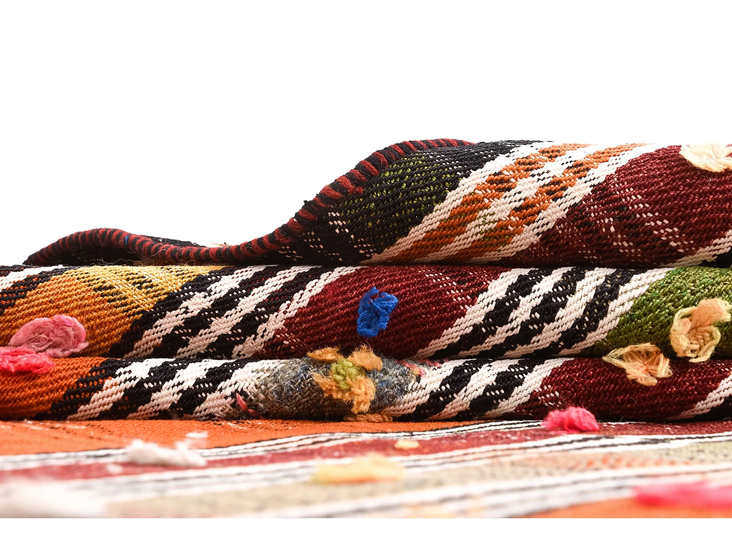 Wollteppich 158x176 Orange Jajim