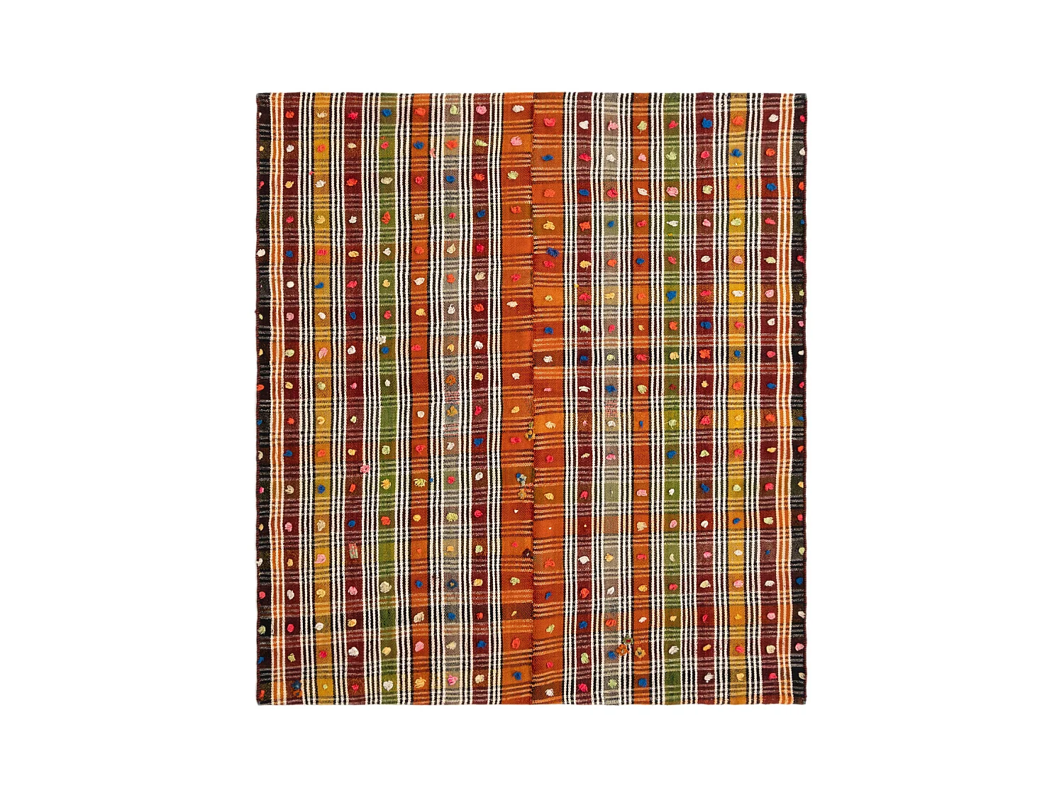 Tappeto in lana 158x176 arancia Jajim