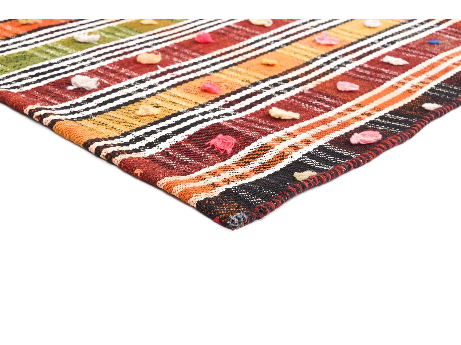 Tapis de laine 158x176 orange Jajim