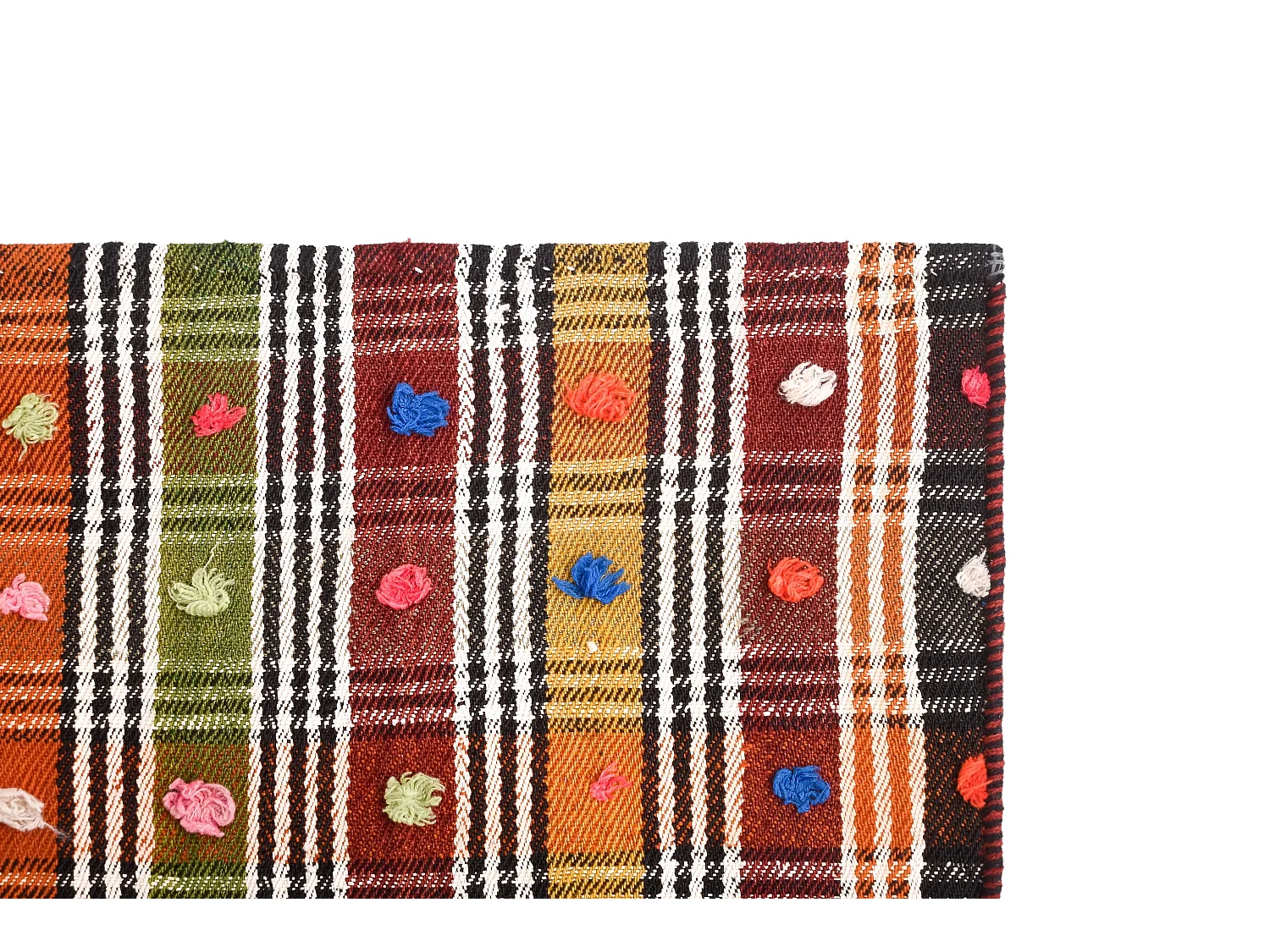 Tapis de laine 158x176 orange Jajim