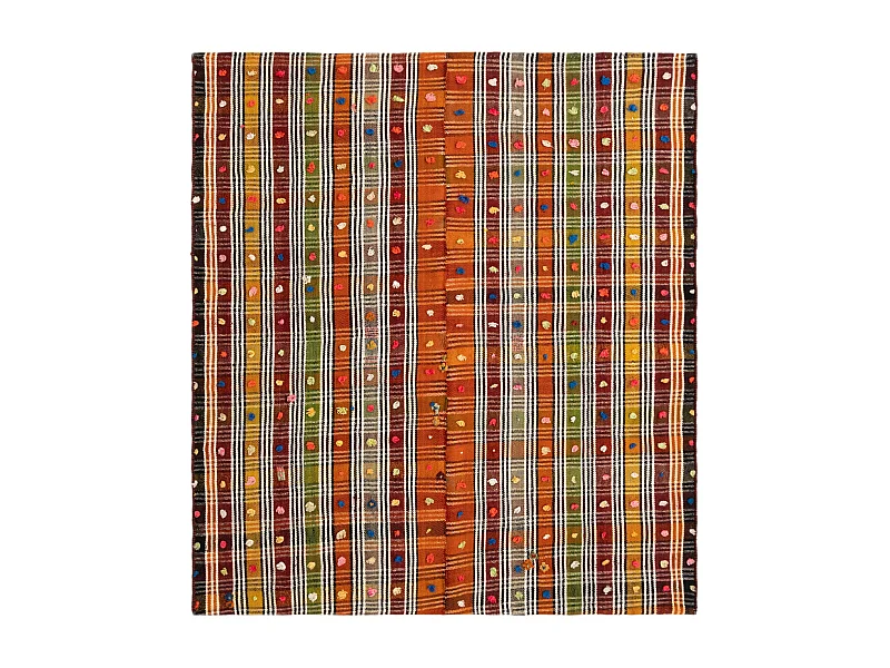 Tapis de laine 158x176 orange Jajim