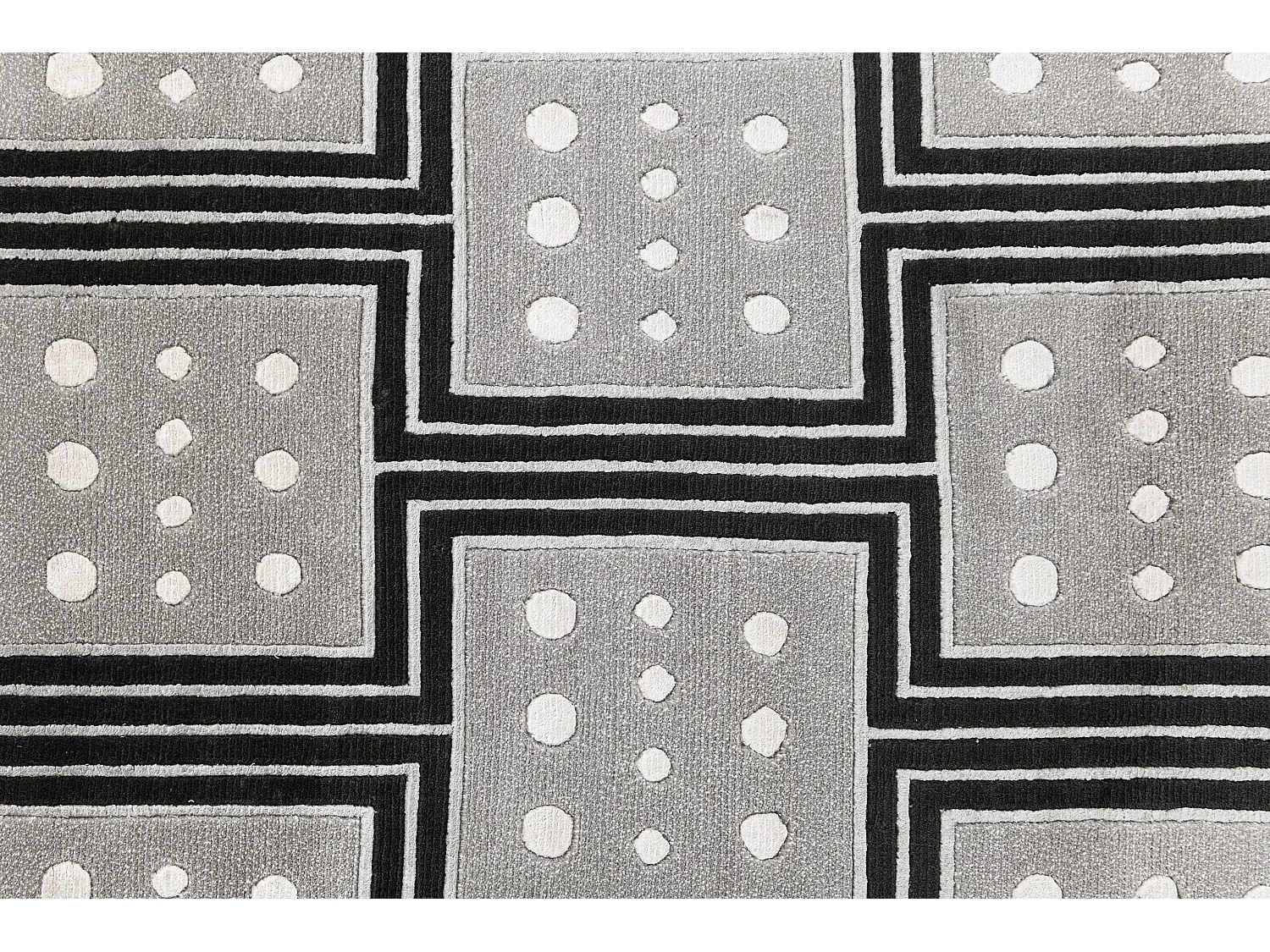 Tappeto per corridoio in lana 79x206 nero Darya