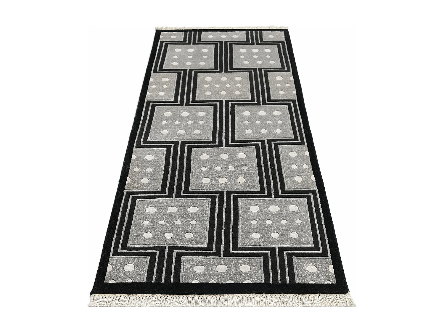 Loper-Woltapijt 206x79 Zwart Darya