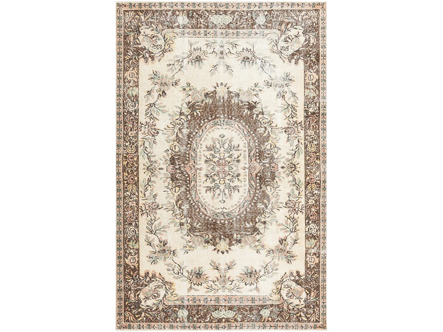 Wollteppich 170x264 Beige Ultra Vintage