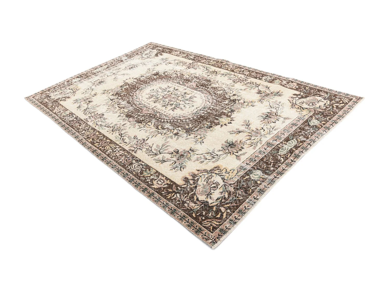 Wollteppich 170x264 Beige Ultra Vintage