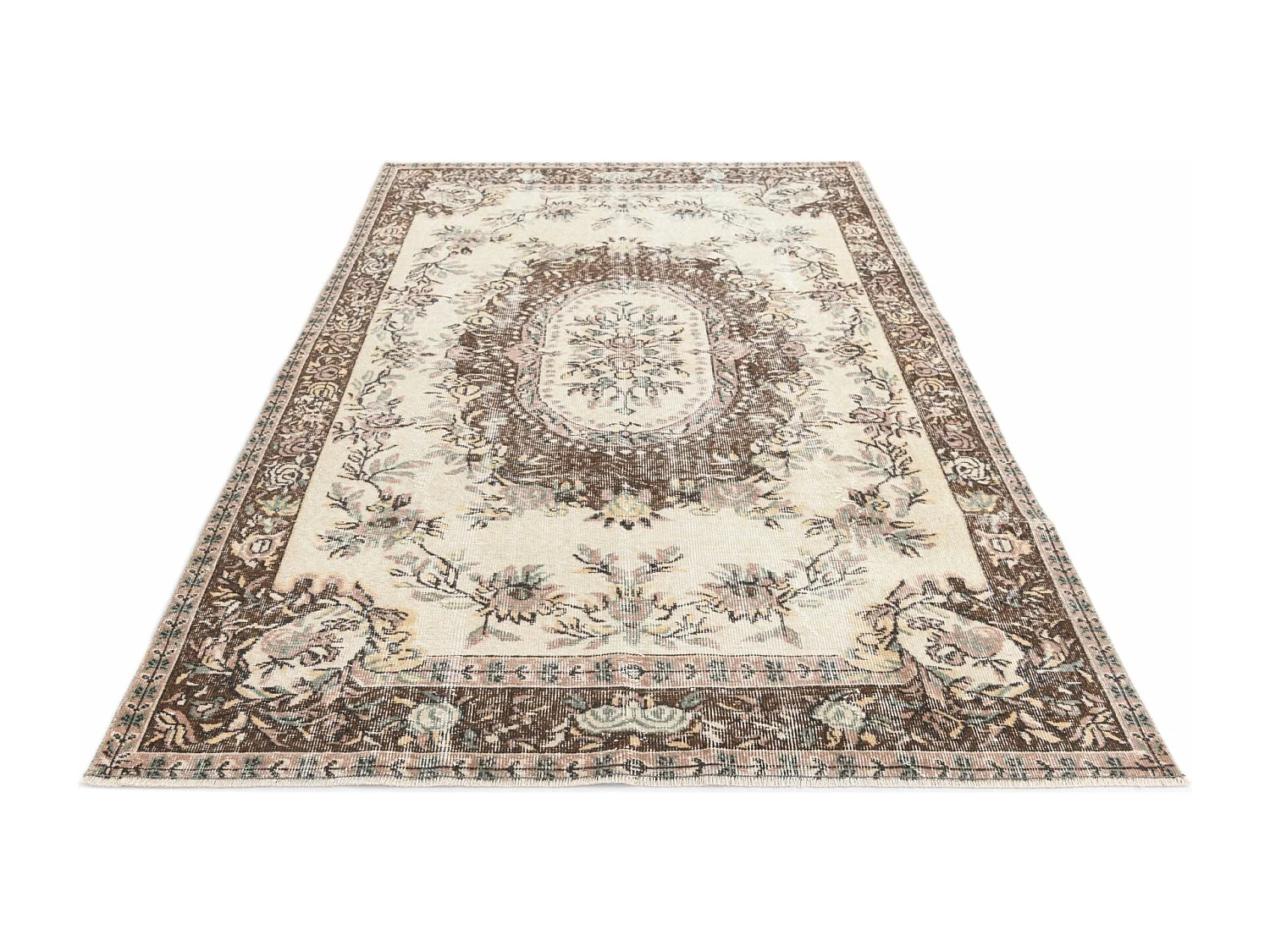 Wollteppich 170x264 Beige Ultra Vintage