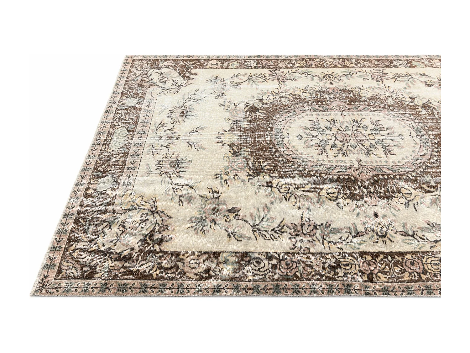 Wollteppich 170x264 Beige Ultra Vintage