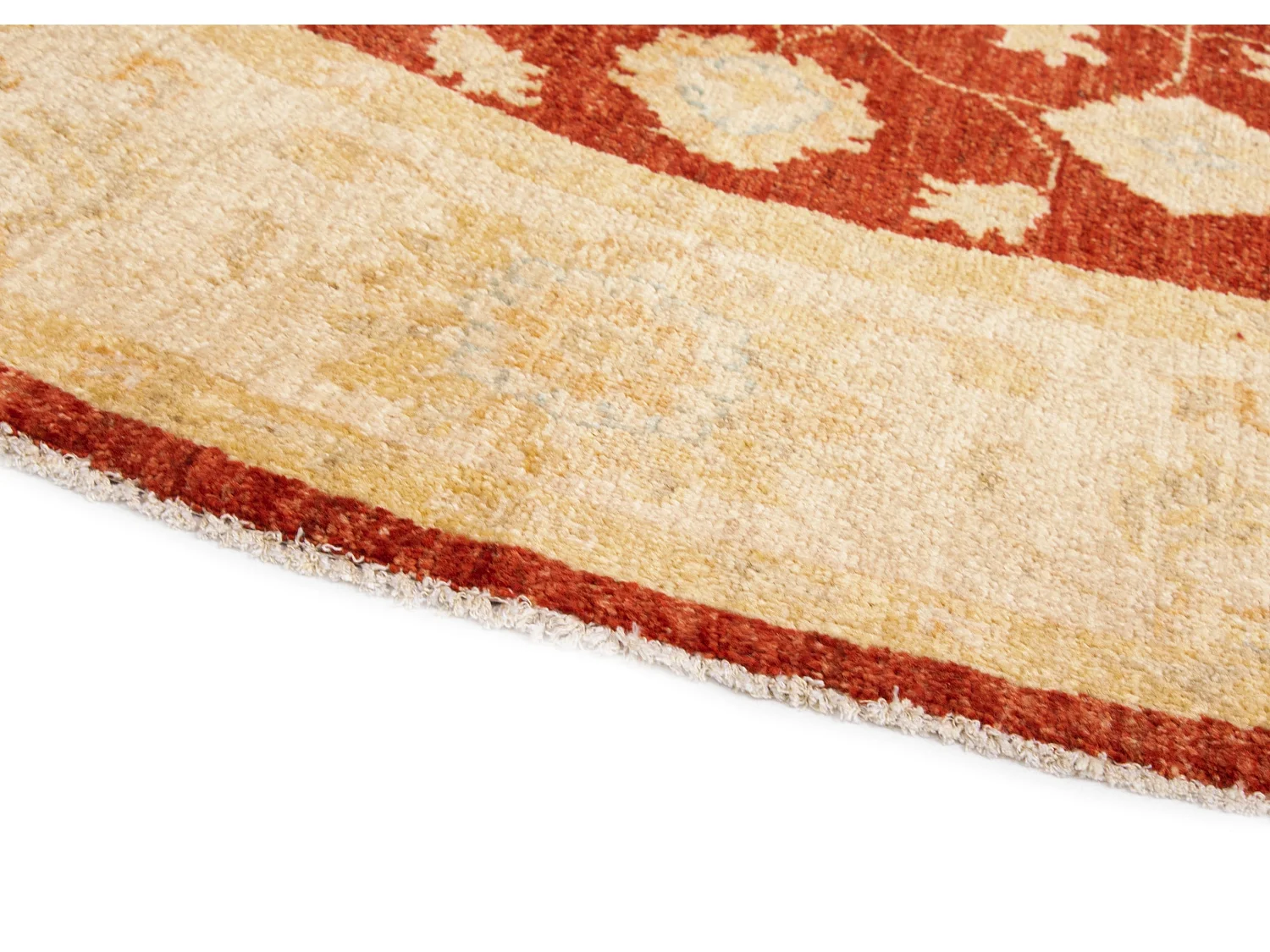 Wollteppich 200x203 Beige Kaizar