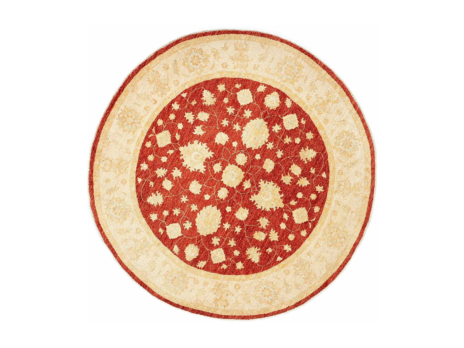 Wollteppich 200x203 Beige Kaizar