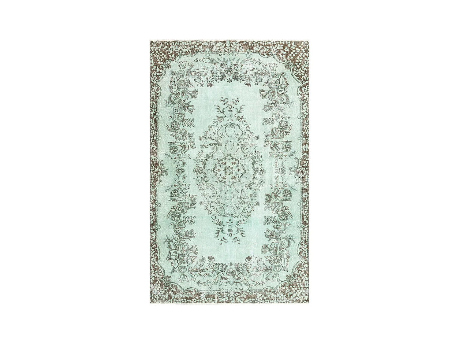 Tapis de laine 178x295 vert Ultra Vintage