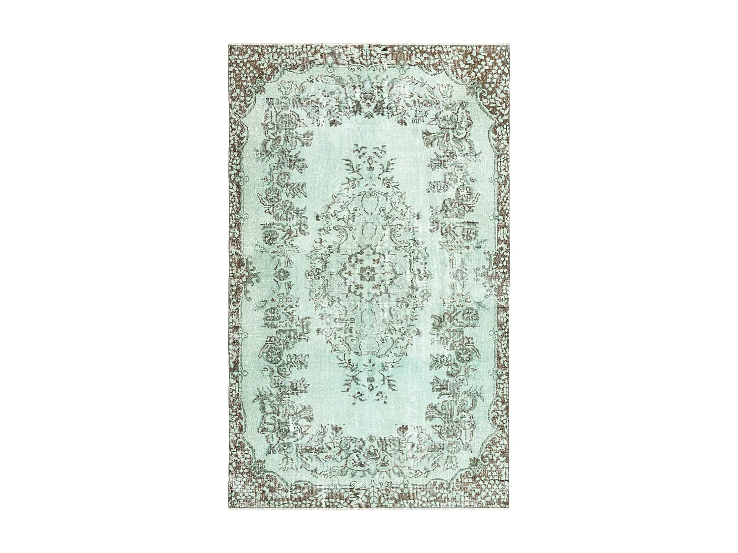 Tapis de laine 178x295 vert Ultra Vintage