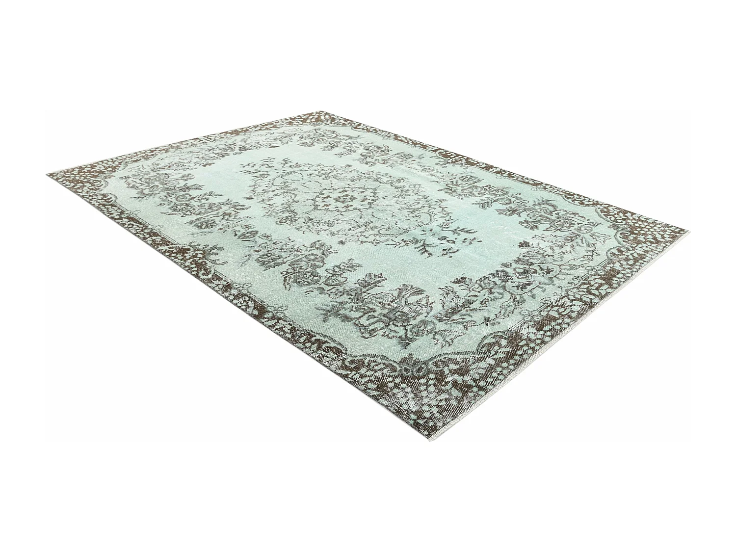 Tapis de laine 178x295 vert Ultra Vintage