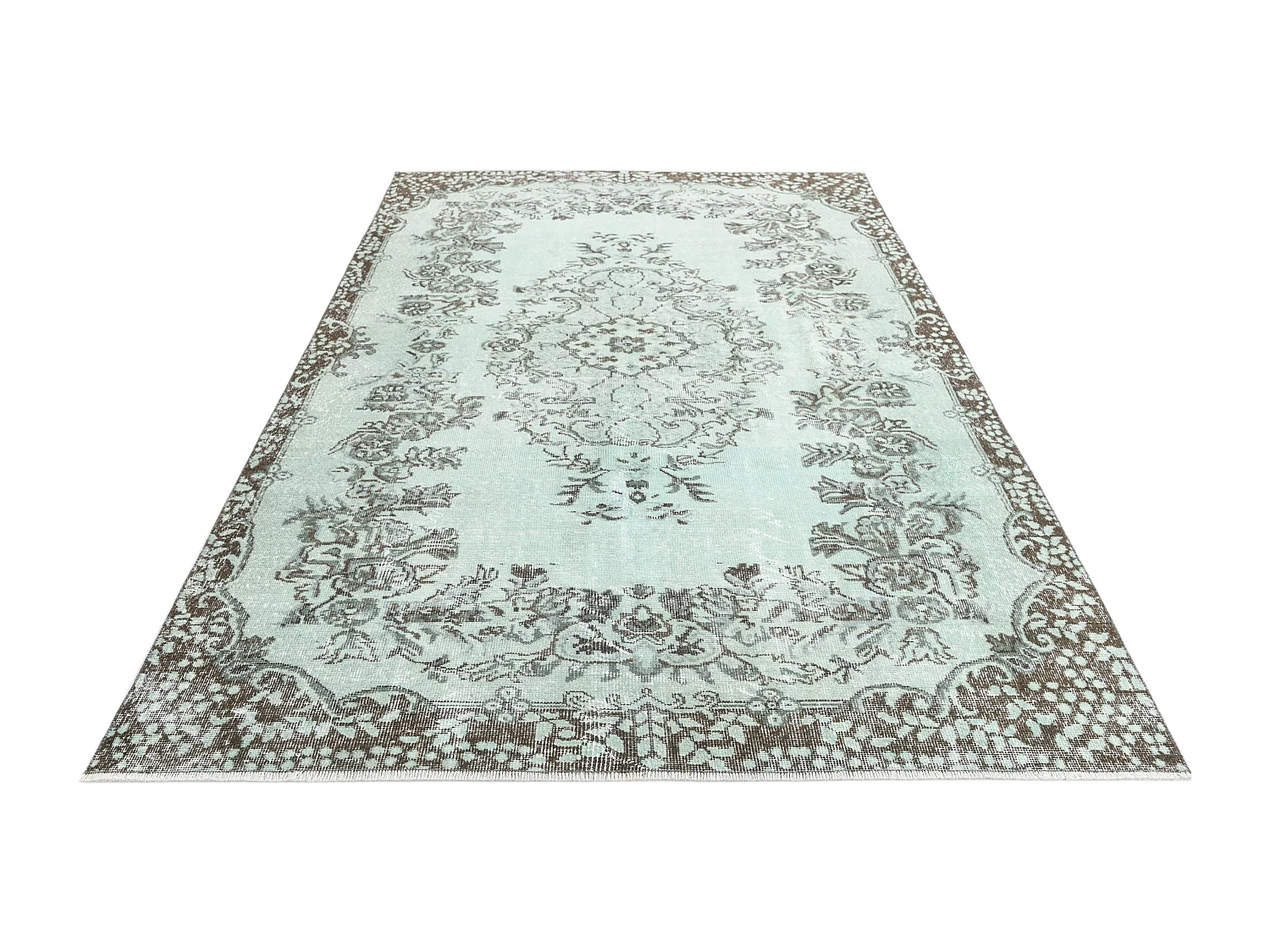 Tapis de laine 178x295 vert Ultra Vintage