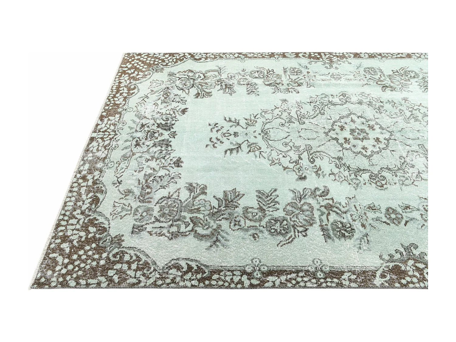Tapis de laine 178x295 vert Ultra Vintage