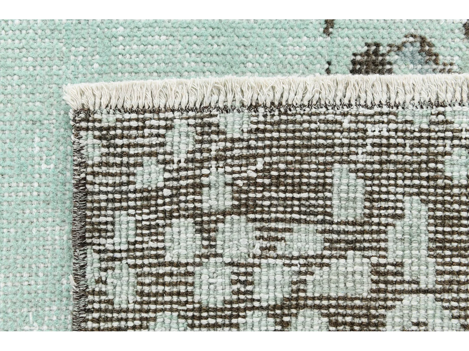 Tapis de laine 178x295 vert Ultra Vintage