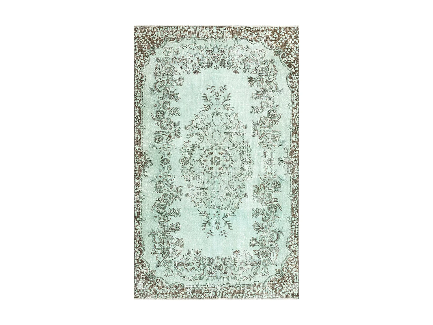 Tapis de laine 178x295 vert Ultra Vintage