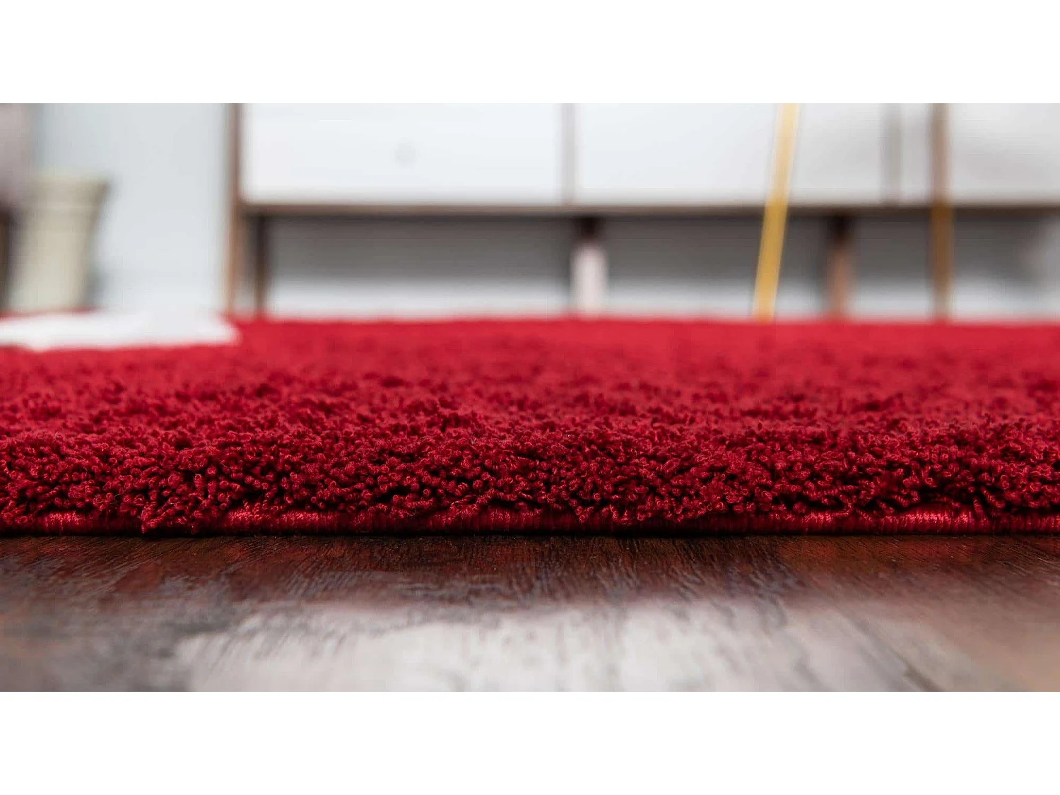 Tapis shaggy 125x185 rouge Luzern