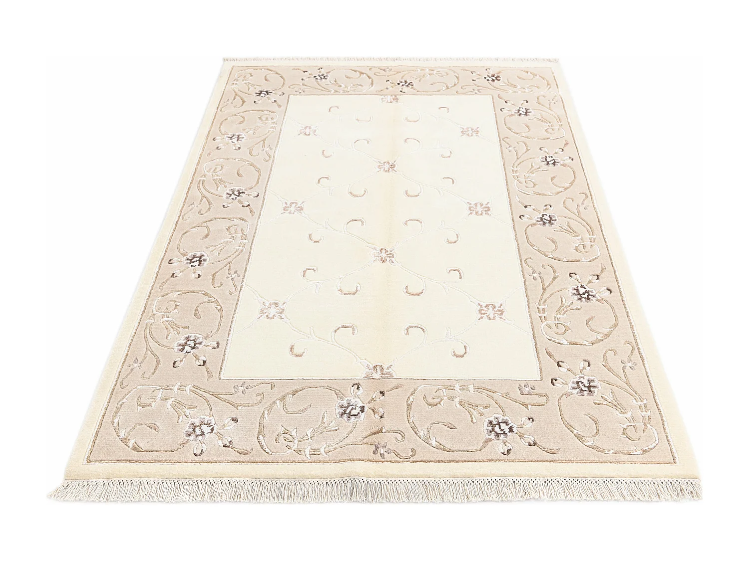 Tapis de laine 124x191 beige Darya