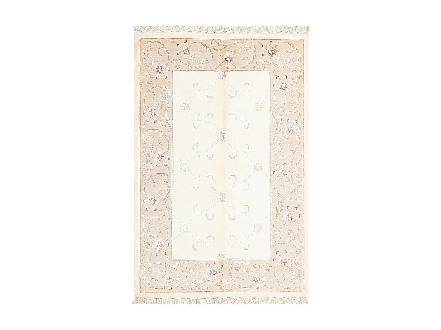Tapis de laine 124x191 beige Darya