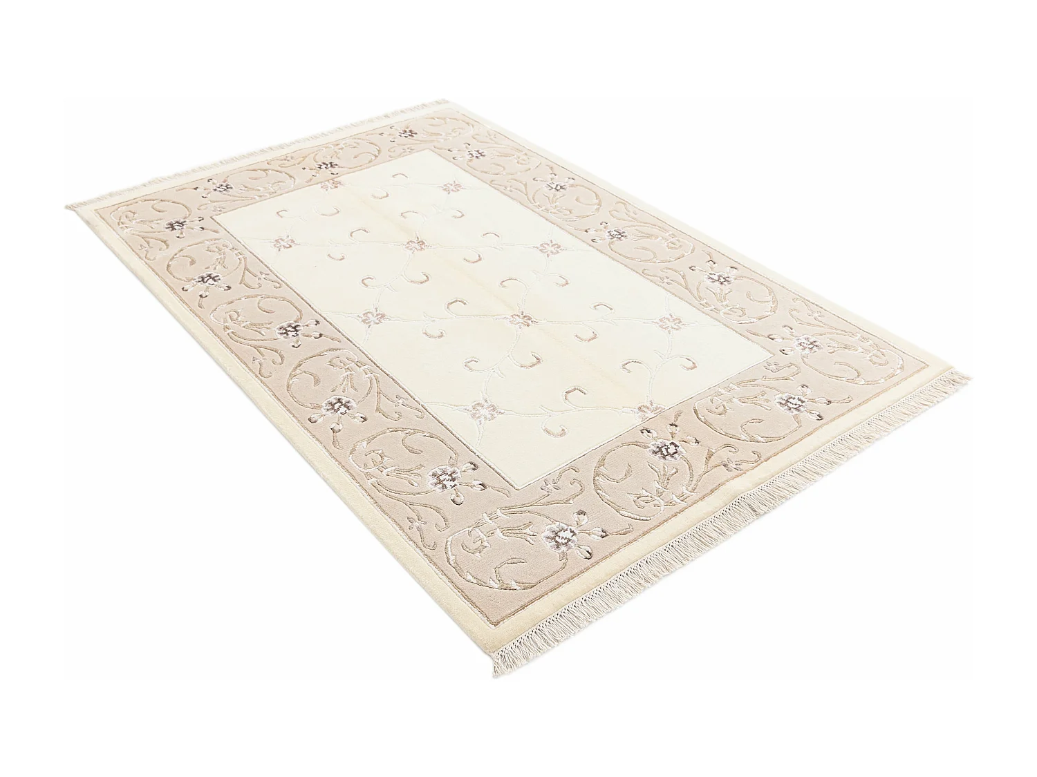 Tapis de laine 124x191 beige Darya