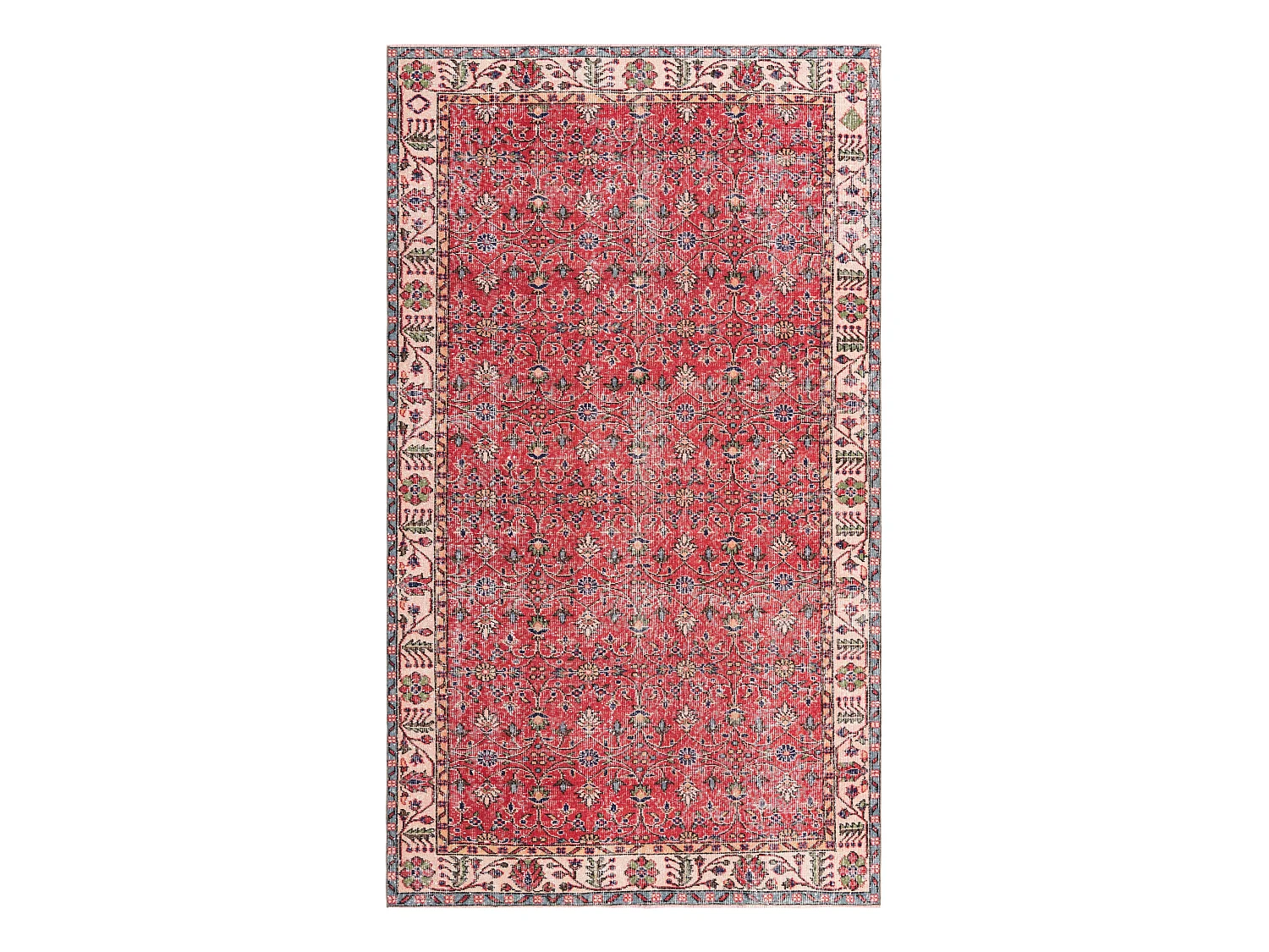 Tapis de laine 165x287 rouge Ultra Vintage