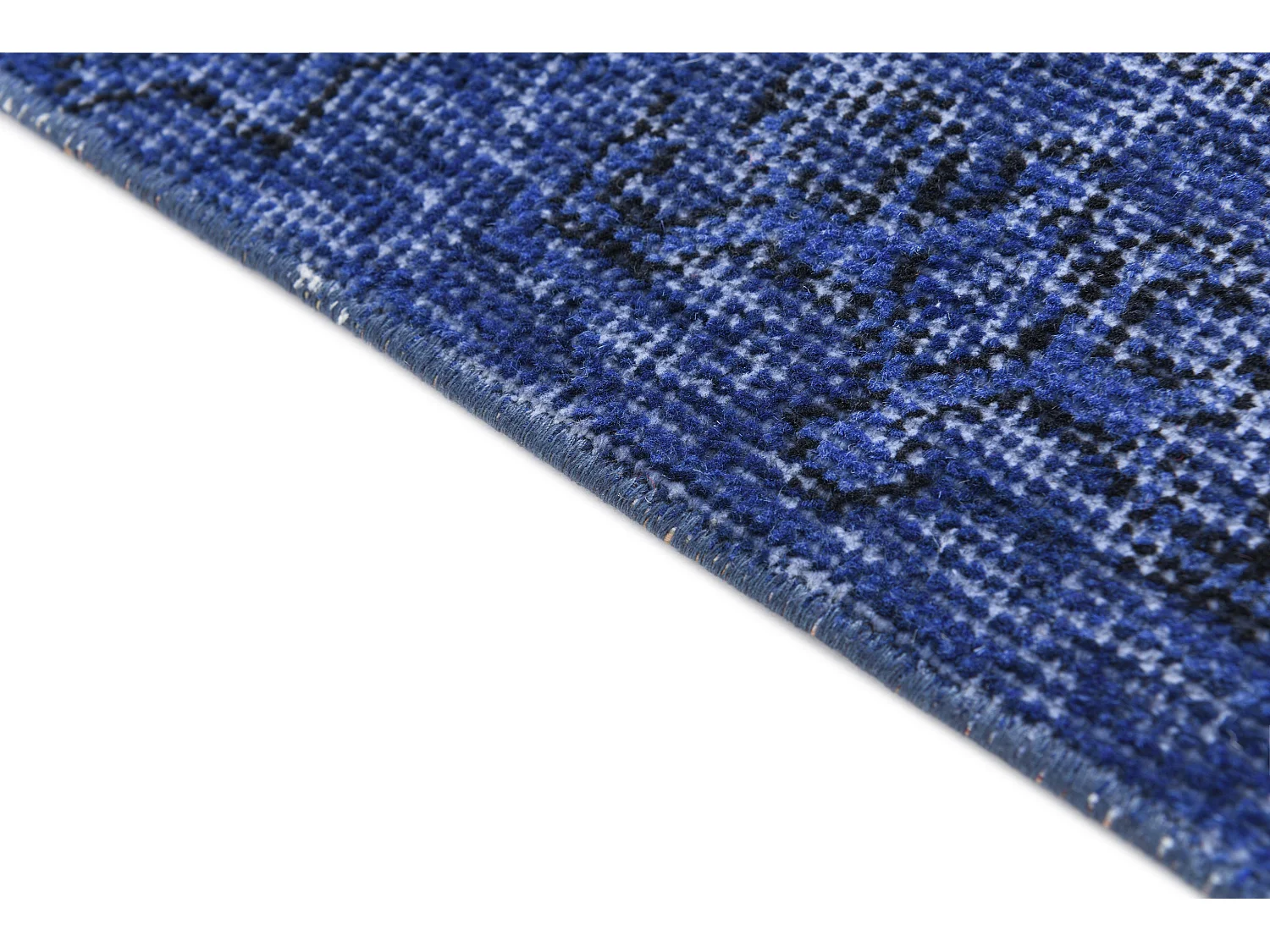 Tapis de laine 99x198 Bleu Ultra Vintage