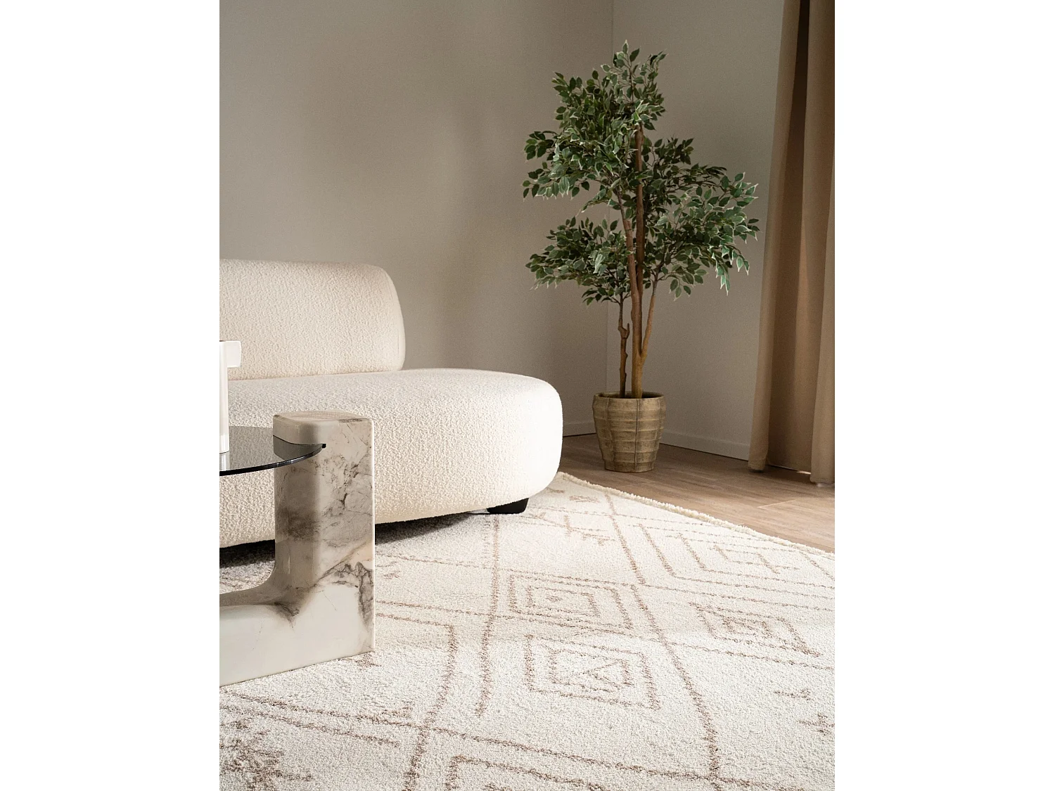 Teppich 80x305 Weiss St. Gallen Folklore