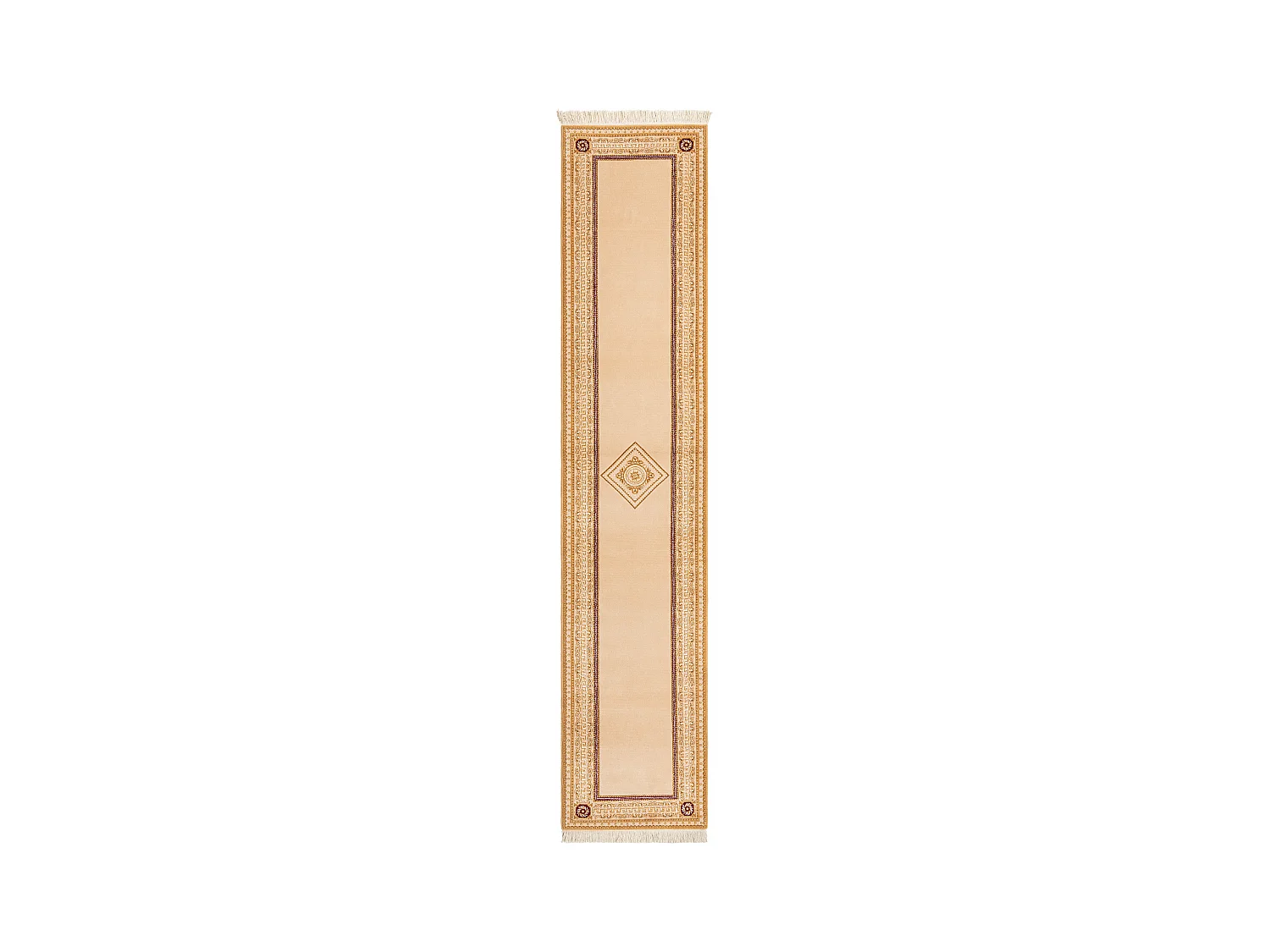 Tapis de couloir en laine 81x399 brun Darya