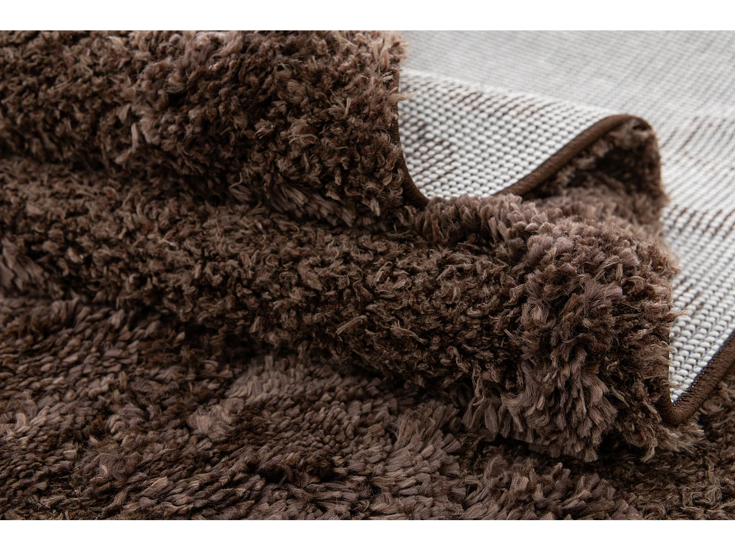 Tapis shaggy 160x245 marron foncé Thun Scutum
