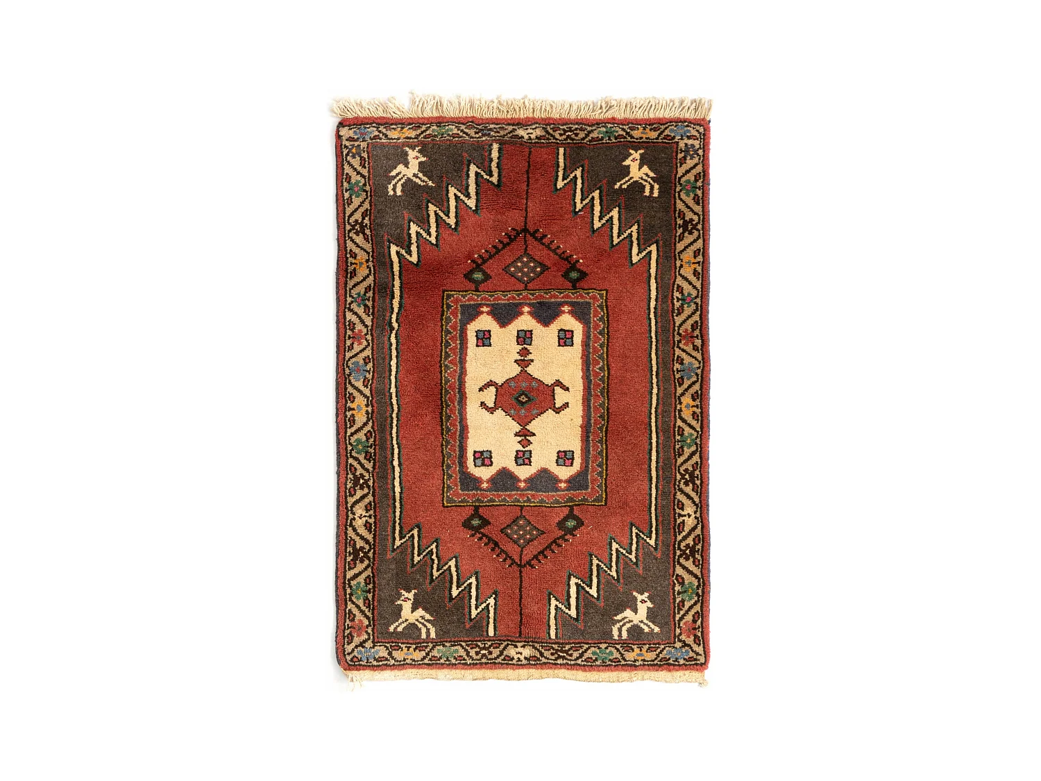 Tapis de laine 67x104 rouge Ardabil