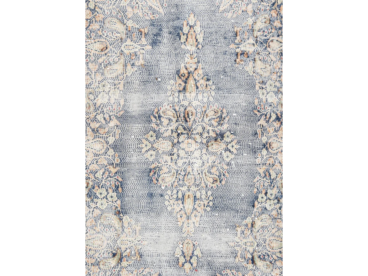 Wollteppich 54x114 Blau Vintage Royal