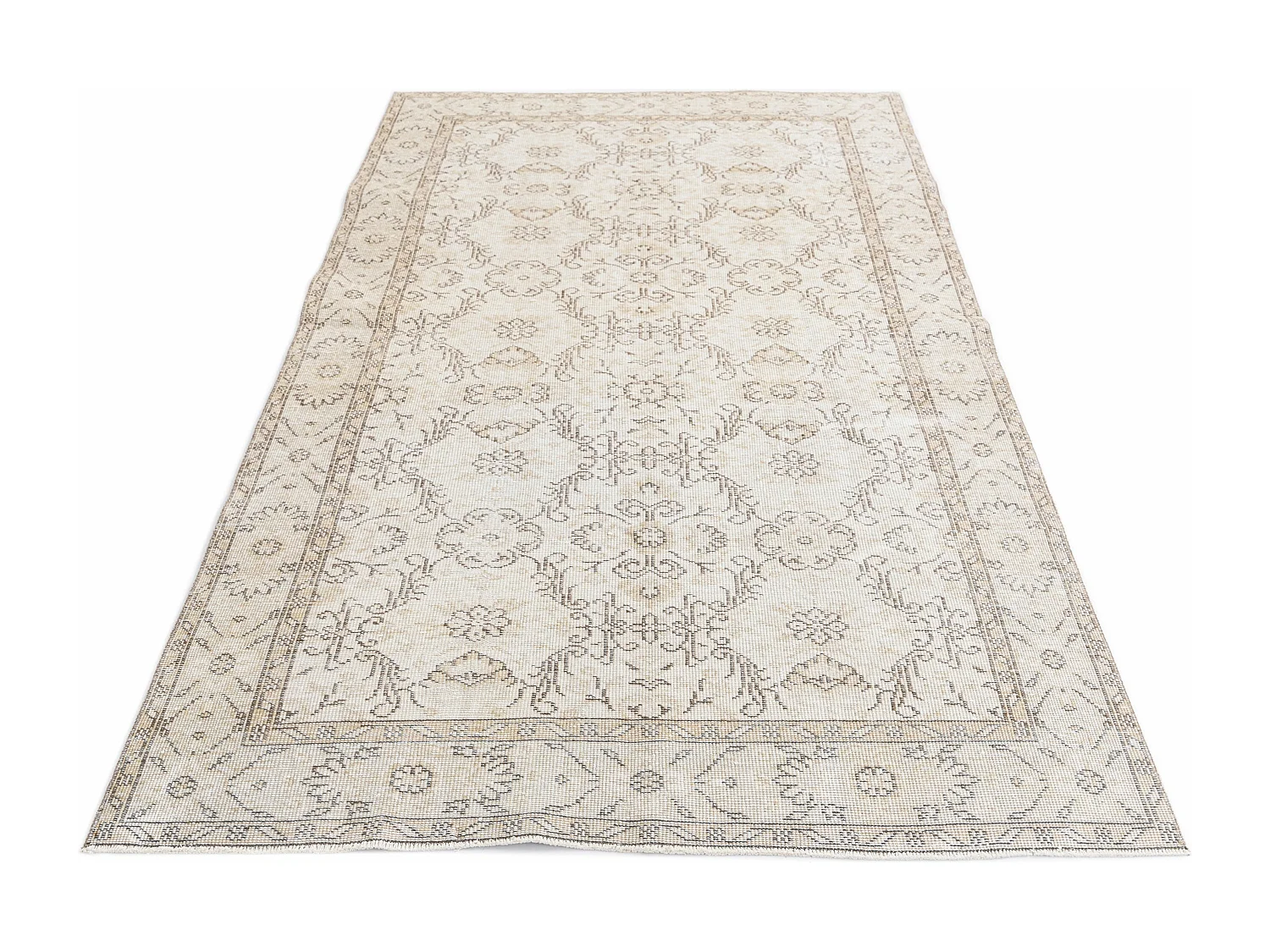 Tappeto in lana 140x251 beige Ultra Vintage