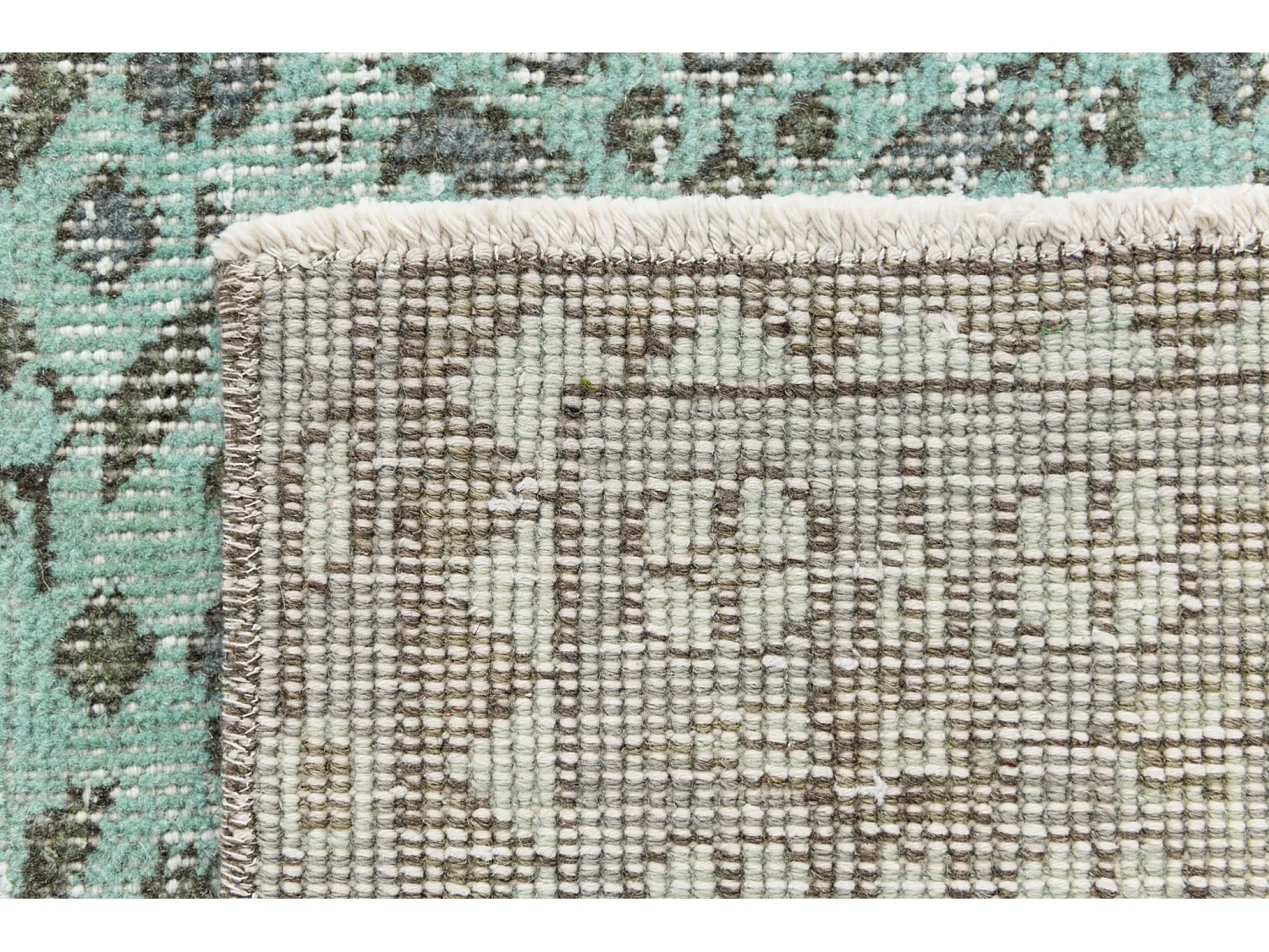 Tappeto in lana 206x305 turchese Ultra Vintage