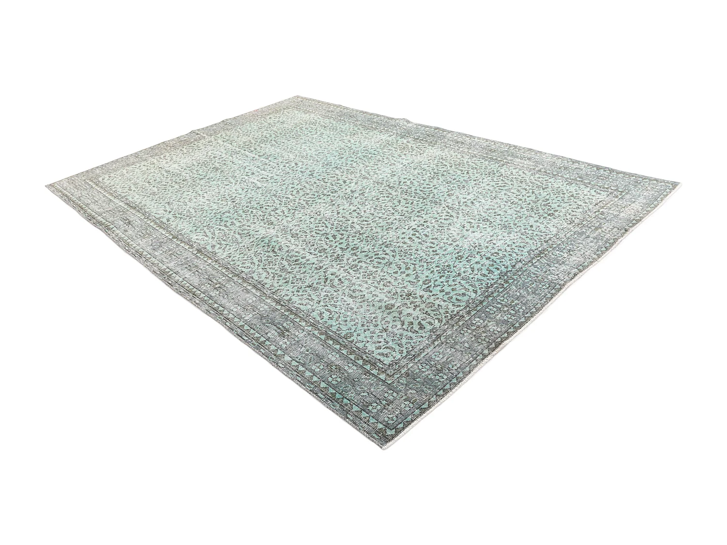 Tapis de laine 206x305 turquoise Ultra Vintage