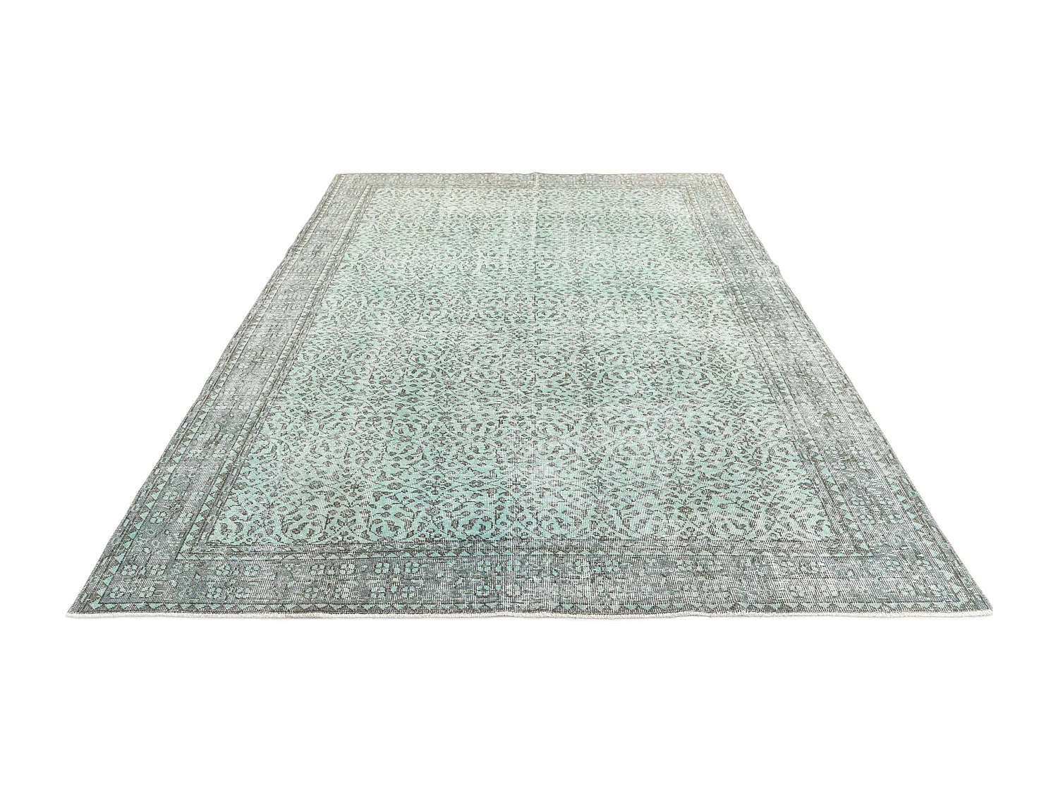 Tapis de laine 206x305 turquoise Ultra Vintage