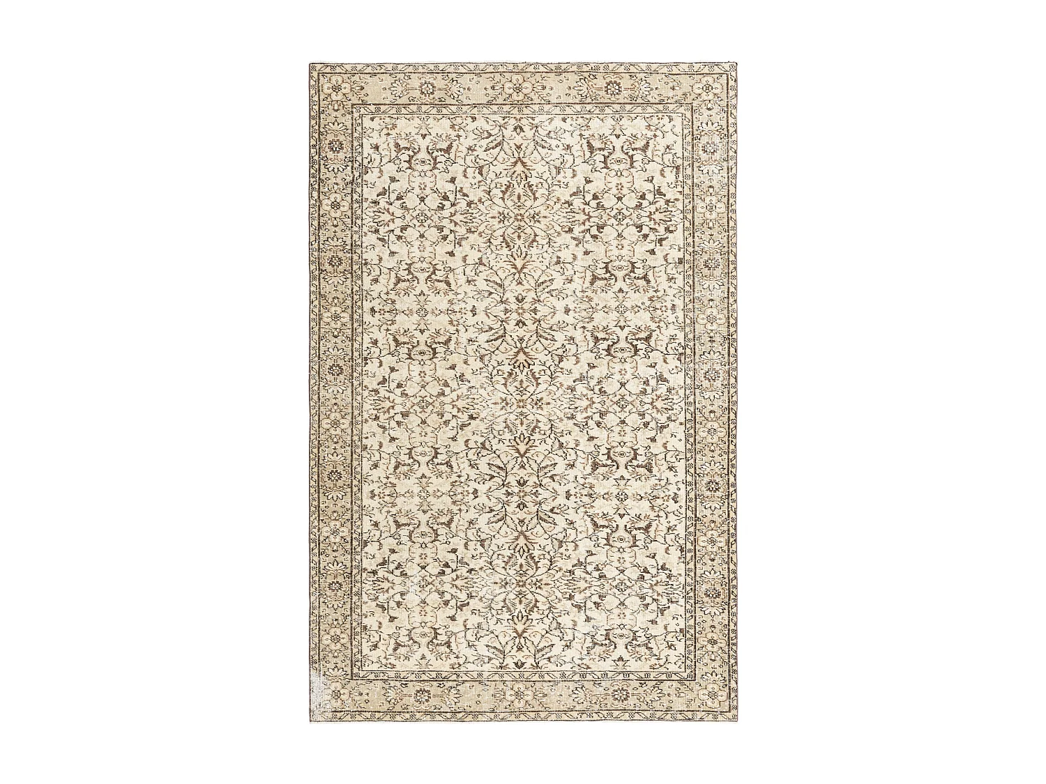 Tapis de laine 170x262 beige Ultra Vintage