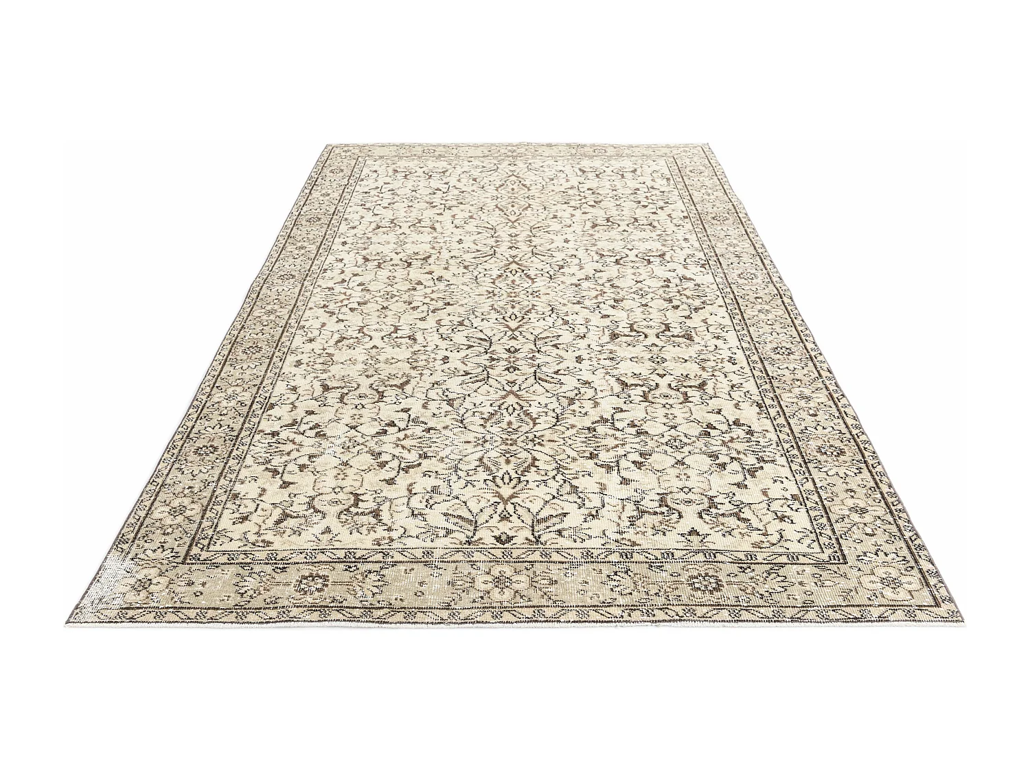 Tapis de laine 170x262 beige Ultra Vintage