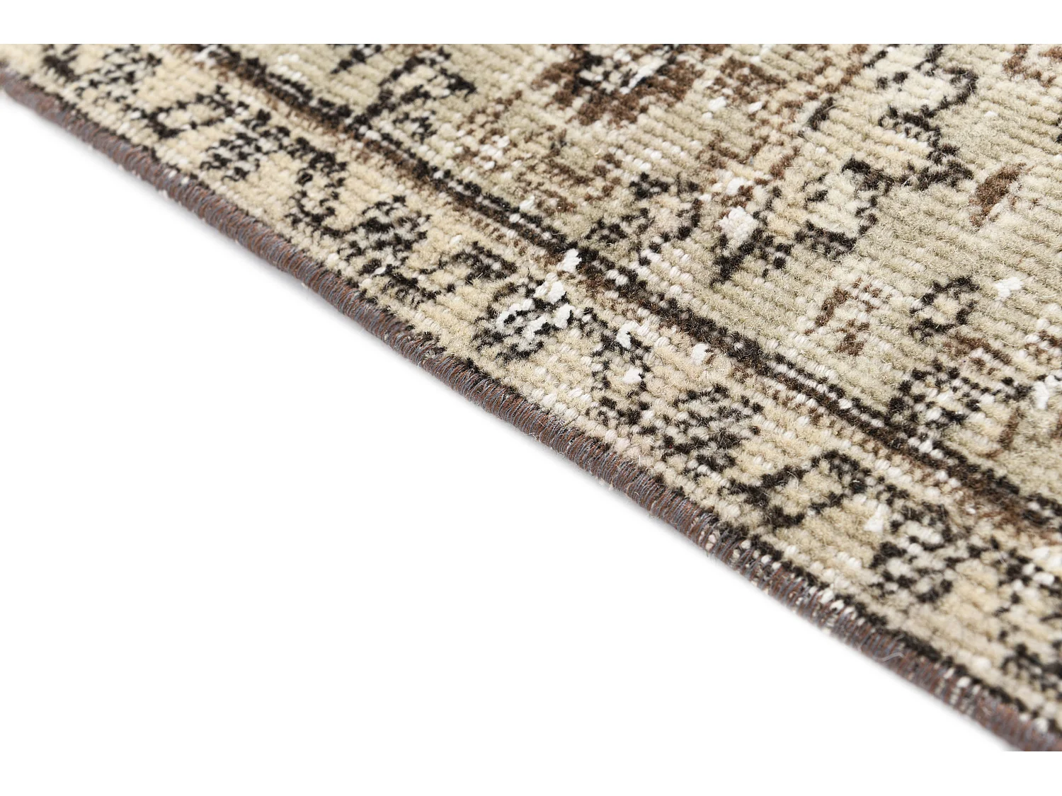 Tapis de laine 170x262 beige Ultra Vintage