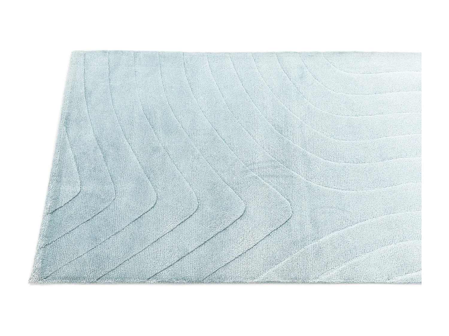 Tappeto per corridoio in lana 81x295 blu Darya