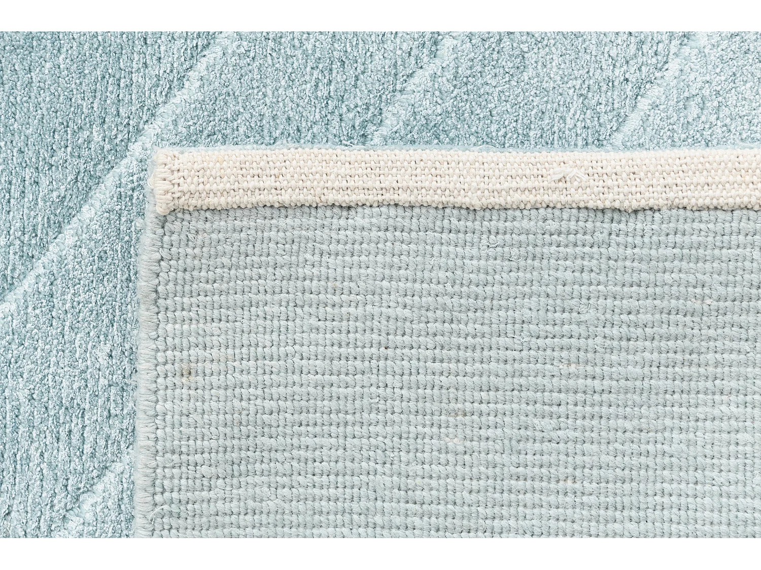 Tappeto per corridoio in lana 81x295 blu Darya