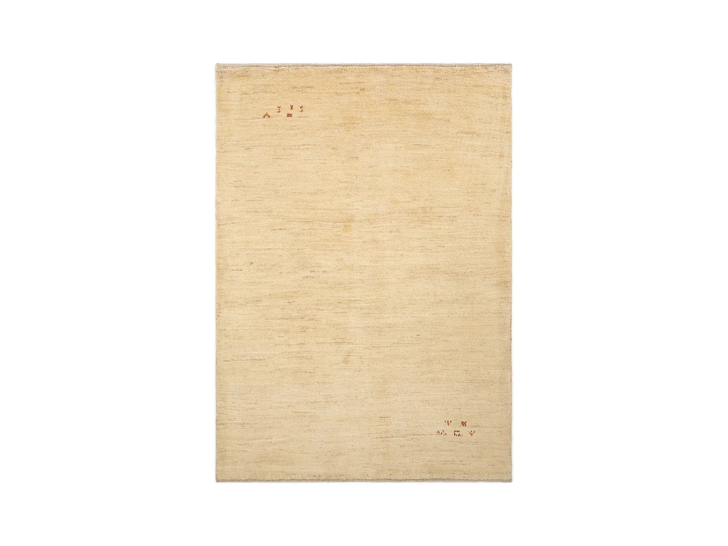 Tapis de laine 148x207 beige Gabbeh Shouli