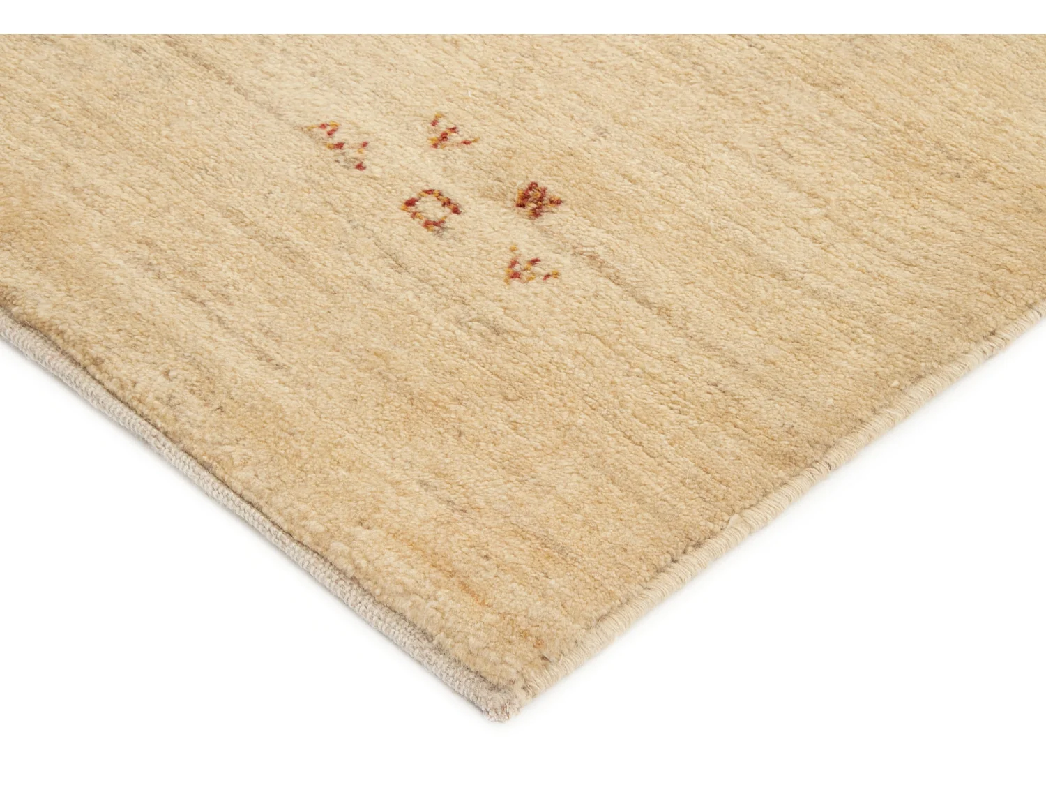 Tapis de laine 148x207 beige Gabbeh Shouli