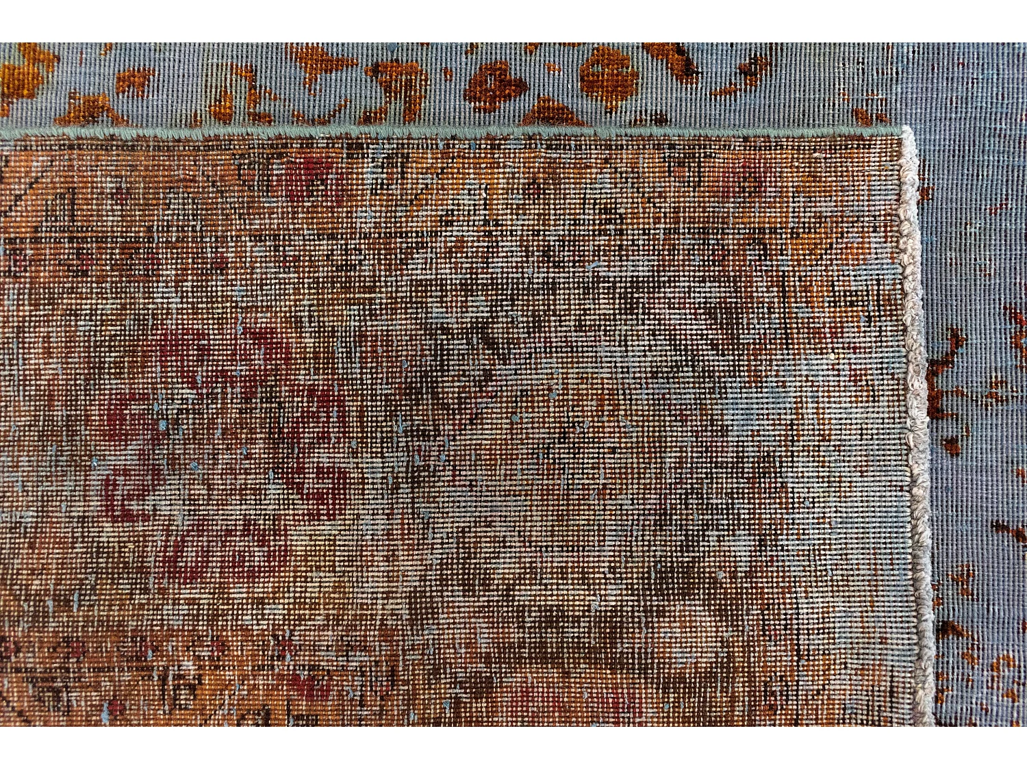 Wollteppich 190x291 Blau Vintage Royal