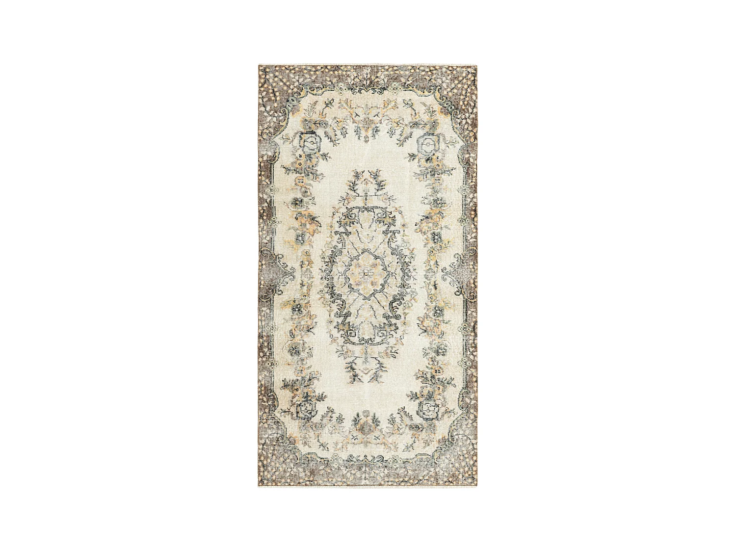 Tapis de laine 112x208 beige Ultra Vintage