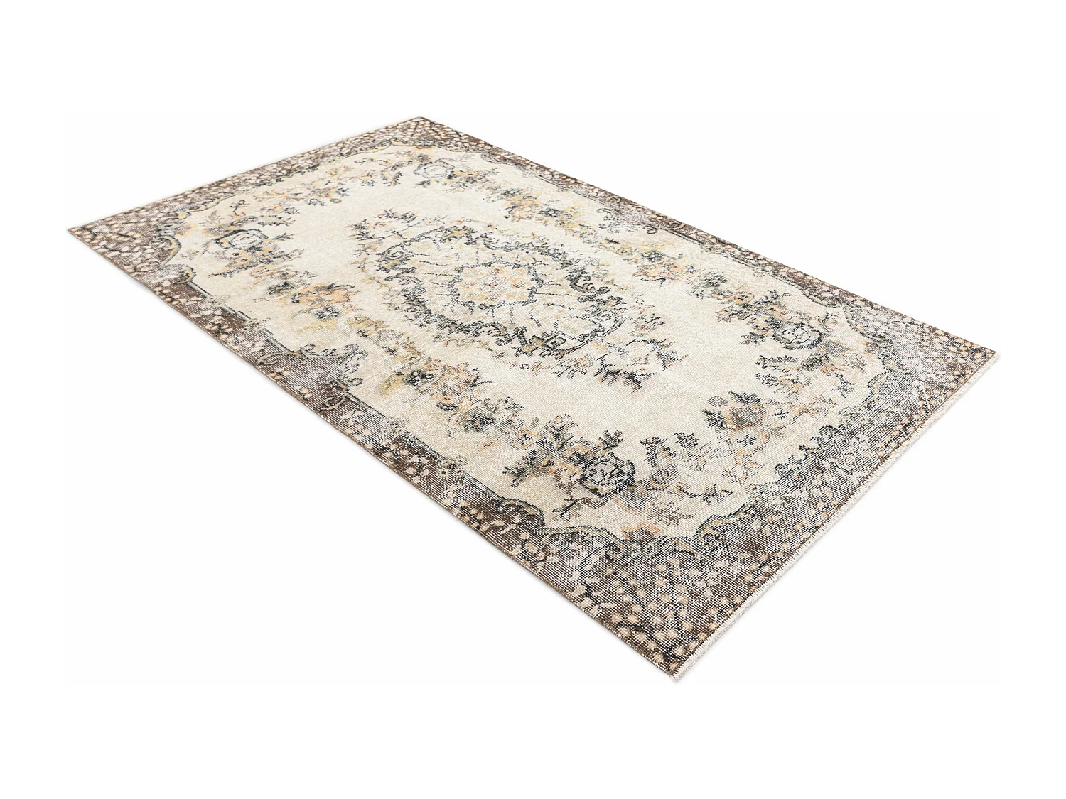 Tapis de laine 112x208 beige Ultra Vintage