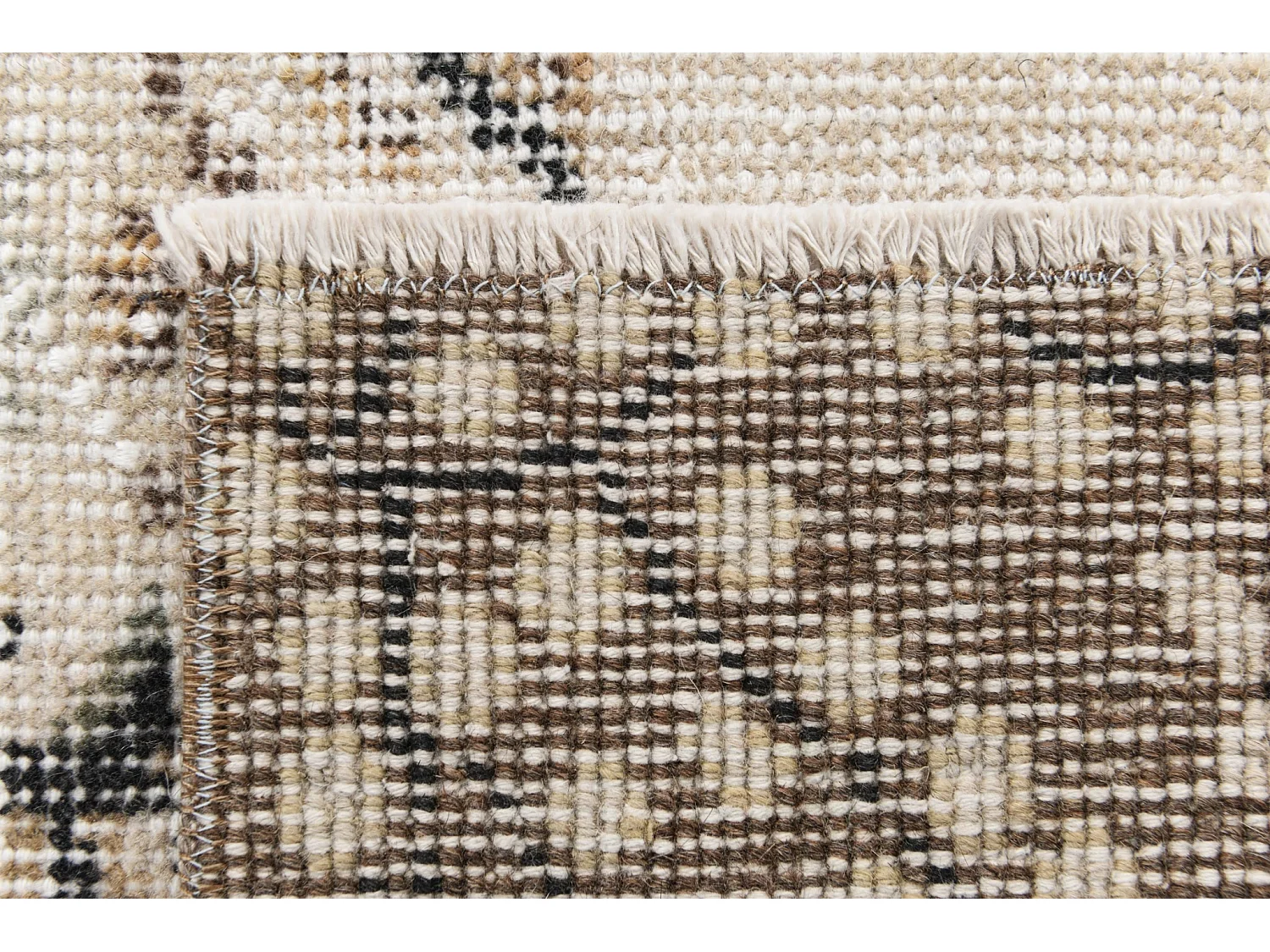 Tapis de laine 112x208 beige Ultra Vintage