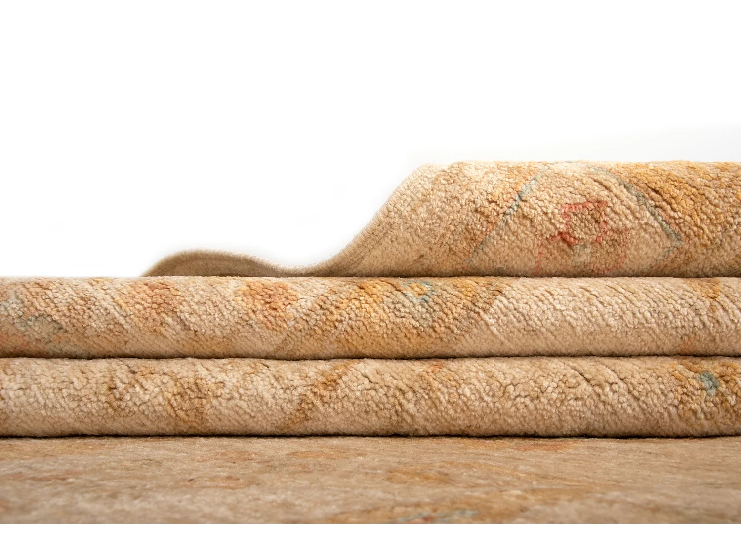 Tapis de laine 250x296 beige Kaizar